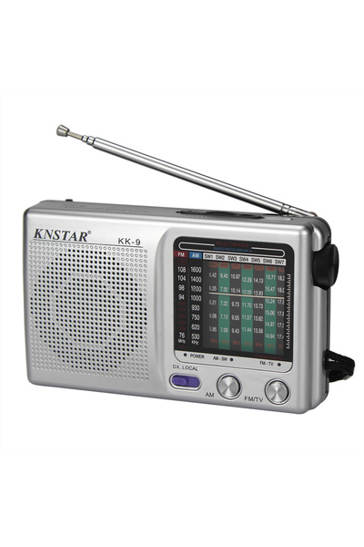 BY A.D.M KK9 Tüm Bant Taşınabilir Radyo Çok Fonksiyonlu Mini Radyo FM