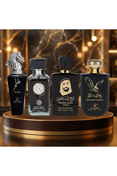 Arabic Set 4 Parfumuri Arabesti De Barbati 100ML - Tahir Silver + Crystal Bla...