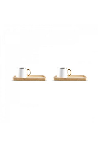 Karaca Ada Bamboo Platte 2 Person Kaffeetasse 90 Ml