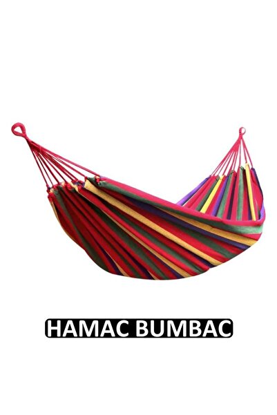 hoffmans Hamac Colorat din Bumbac – Ideal pentru Grădină și Terasă, Confort s...