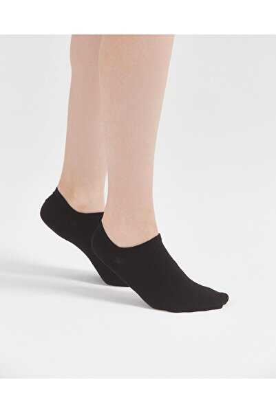 Bolero Unisex Premium Dikişsiz 3'lü Görünmez Çorap Siyah