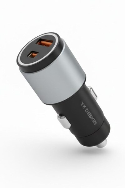 Buffer ® Araç İçi Çakmaklığa TakılanType-C ve USB Girişli 2 Portlu Hızlı Şarj...