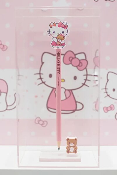 SANRIO Lisanslı Hello Kitty Kalem & Silgi Seti