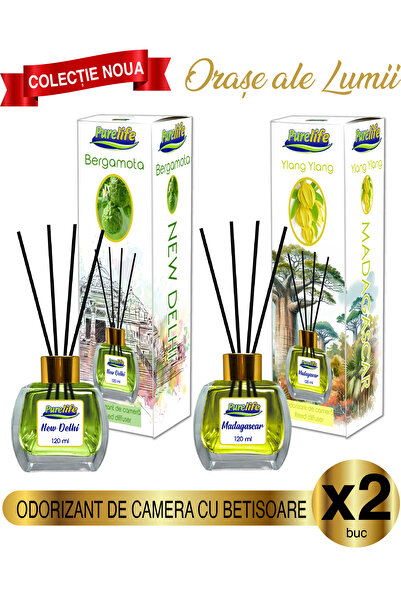 PureLife Pure Life New Delhi Bergamot & Madagascar Ylang Ylang Room Fragrance...