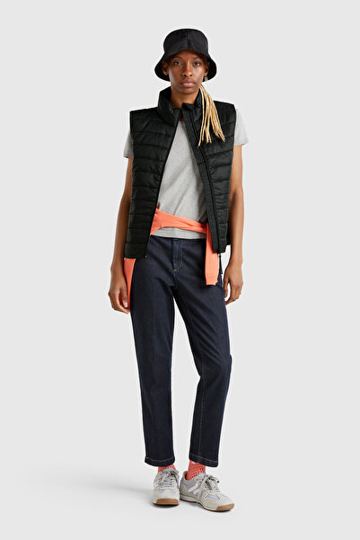 United Colors of Benetton Μαύρο Γυναικείο / Κοριτσίστικο Γιλέκο με φερμουάρ α...