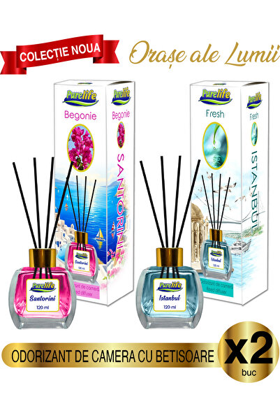 PureLife Pure Life Santorini Bougainvillea & Istanbul Fresh Room Fragrance Se...