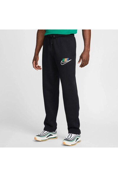 Nike Club Fleece Erkek Siyah Günlük Eşofman Altı Geniş Kesim 1 Beden Küçük Alın