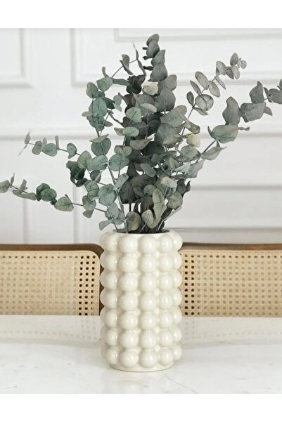 kareseramik Baloncuklu Beyaz Parlak Bubble Vazo Dekoratif Çiçeklik Pinterest ...