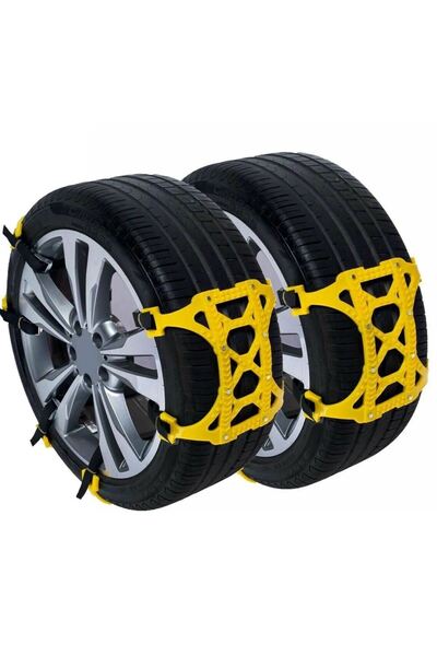 RO GROUP Set de 6 dispozitive antiderapante pentru zăpadă cu inserții metalice