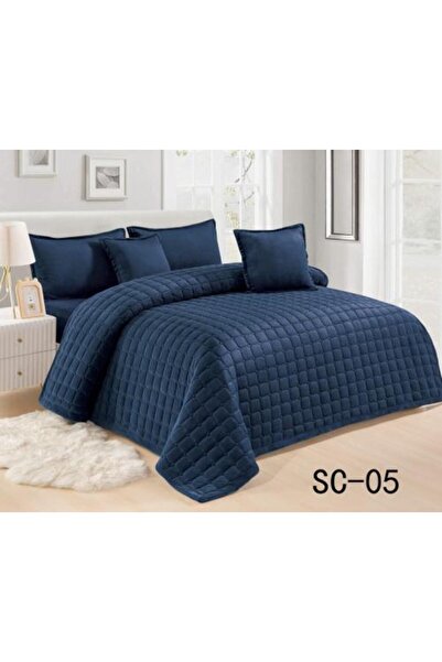 Ropi Plain Compressed Velvet Bedspread 1.5 Person - 4 Pieces