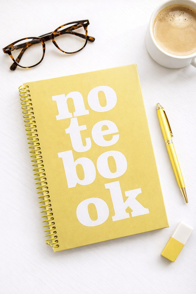 uğurlu dükkan 24 cm yellow notebook spiral lined agenda