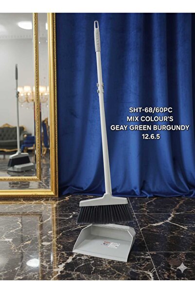 SUKILO Standing Broom and Dustpan Set