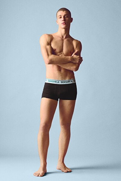 Bershka 3’lü desenli bel bantlı boxer pack