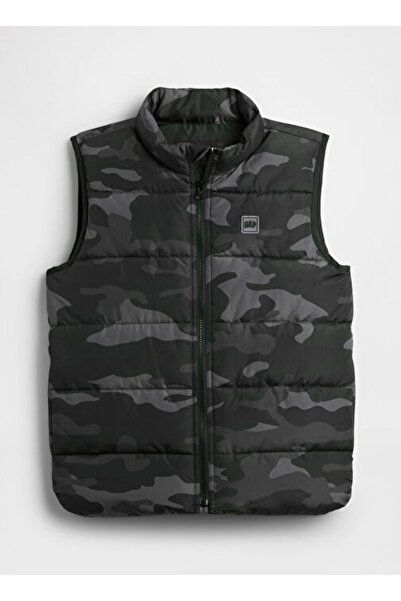 GAP Vestă cu logo GAP pentru bărbați și băieți, kaki, cod model: (790003001Kaki)