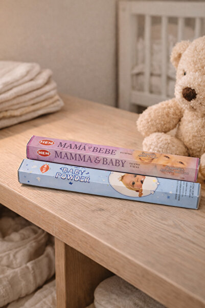 Hem Tütsü 2’li Paket Bebek Kokulu Çubuk Tütsü Seti – Mama Baby & Baby Powder ...