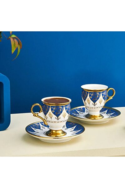 Karaca Merve 2-teiliges Kaffeetassenset für 2 Personen, 100 ml