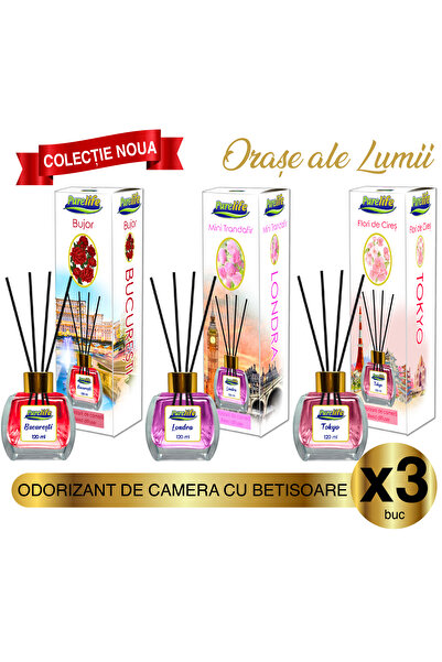 PureLife 3-Pack Pure Life Bucuresti Peony, London Mini Roses & Tokyo Cherry B...