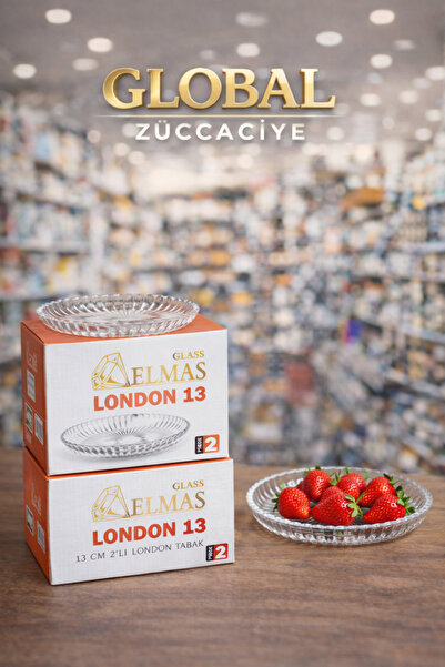 GLASS ELMAS LONDON - 13 cm 2'li Tabak