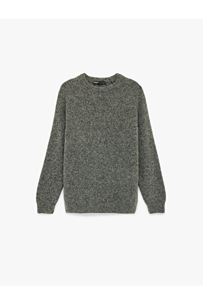 Koton Regular Fit Long Sleeve Crew Neck Knit Sweater