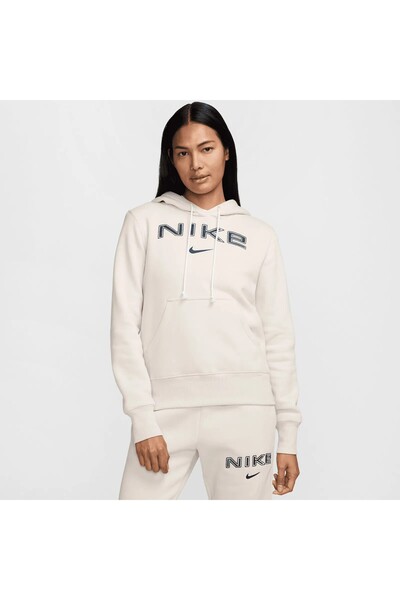 Nike Спортивний одяг Phoenix Fleece Жіночий бежевий худі з капюшоном