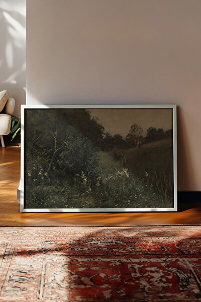 Postifull Tablou vintage, poster cu rama alba, decor de perete vintage