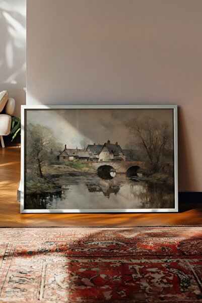 Postifull Vintage slika, poster u beloj ramovini, vintage zidni dekor