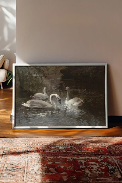 Postifull Vintage slika, poster u beloj ramovini, vintage zidni dekor