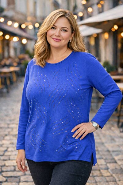 TUSSE Елегантна блузка з класичним кроєм, з віскозною сумішшю та великим розм...