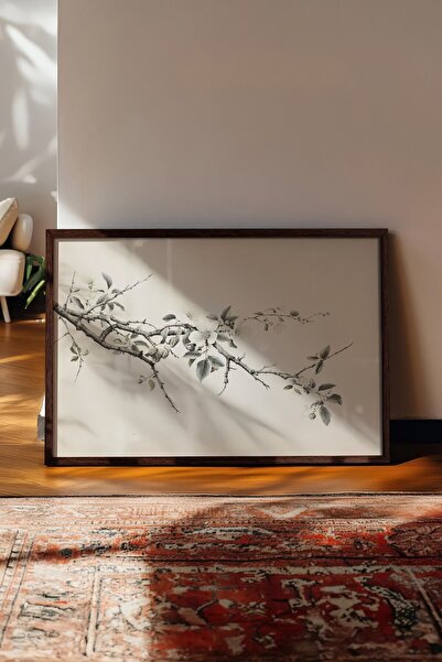 Postifull Vintage slika, poster u smeđoj ramovani, vintage zidni dekor