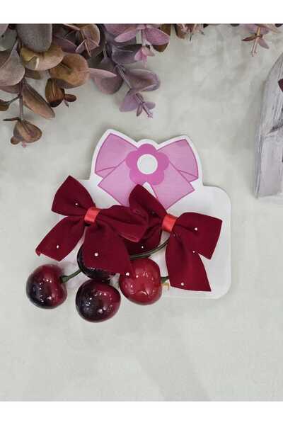FASHION 2-комплект дитячих шпильок з вишневим візерунком