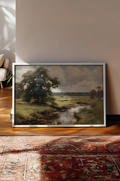 Postifull Vintage slika, poster u beloj ramovini, vintage zidni dekor