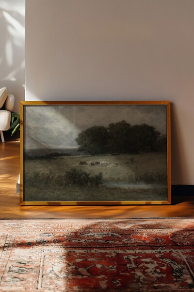 Postifull Vintage slika, poster sa zlatnim okvirom, vintage zidni dekor