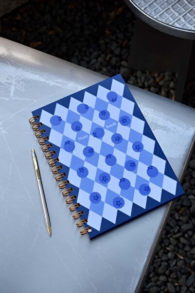 Paper Lab Studio Berry Blue A5 Spiralli Çizgili Defter