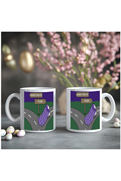 Çağlayan Reklam The Road to Hope My Bed Printed Mug Cup