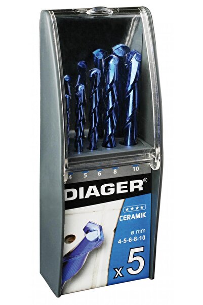 DIAGER Σετ τρυπανιών κυλινδρικού στελέχους 5 τεμαχίων για κεραμικά υλικά
