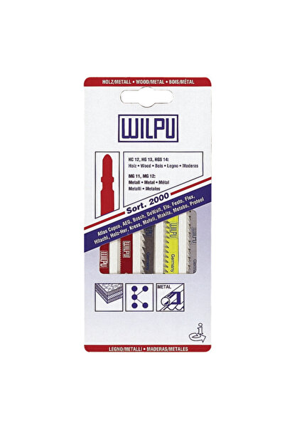 WİLPU ΣΕΤ 2000 Σετ 5 λεπίδων σέγας, λαβή T, για ξύλο και μέταλλο