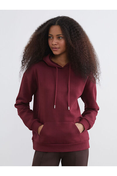 LC Waikiki Özmarka Νέα Σεζόν Oversize Γυναικεία Χοντρή Φούτερ με Κουκούλα