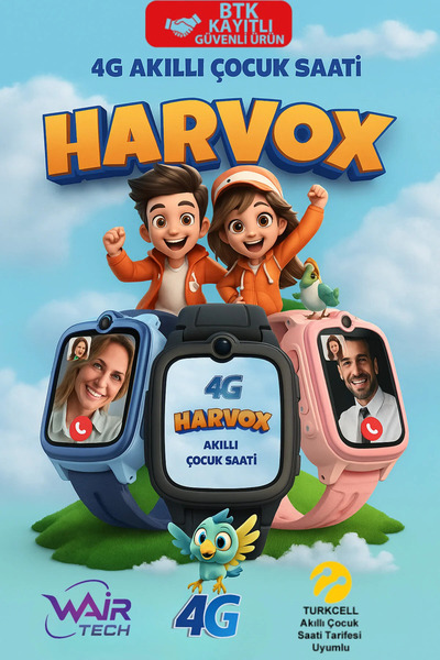 Aırstorr HX Kids 4G Pro Sim Kartlı Akıllı Çocuk Saati Gps Konum Takibi Görünt...