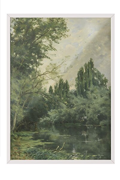 Postifull Vintage Tablo, Beyaz Çerçeveli Poster, Vintage Duvar Dekoru