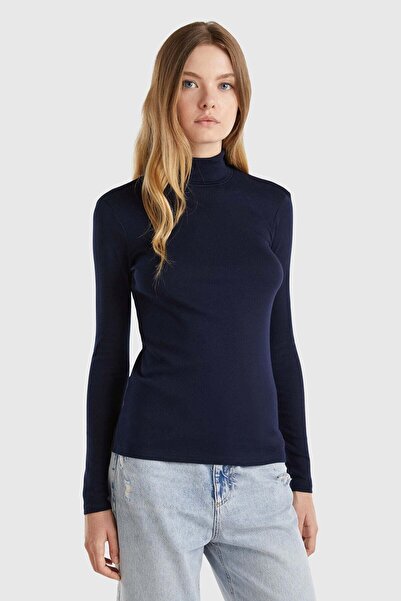 United Colors of Benetton Tricou cu mânecă lungă, 100% bumbac, pentru femei/f...