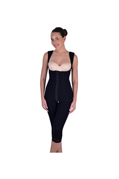 ORTHOSUN Post-Liposuction Knee Tightening Shapewear Front Hook Closed Back Co...