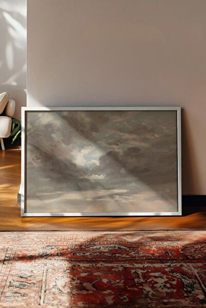 Postifull Tablou vintage, poster cu rama alba, decor de perete vintage