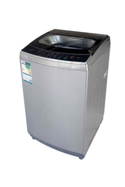 fısher غسالة ملابس ذات تحميل علوي سعة 10 كجم - تصميم فضي أنيق بتقنية تنظيف مت...