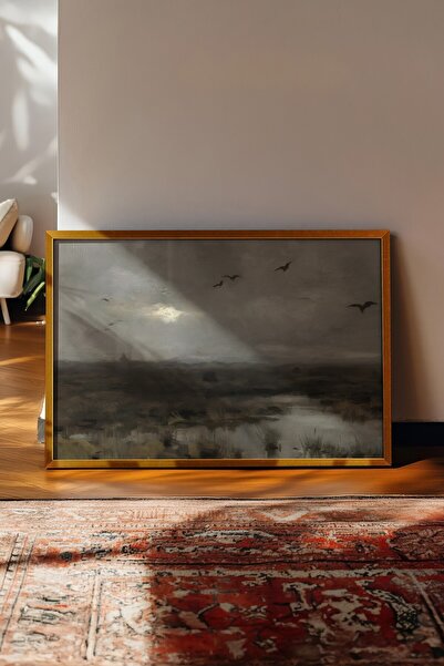 Postifull Vintage ζωγραφική, αφίσα με χρυσό πλαίσιο, vintage διακόσμηση τοίχου