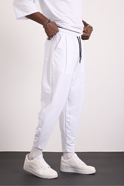 Gerusta Erkek Günlük Desenli Paça Lastikli Pileli Şalvar