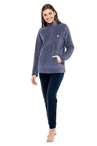 Mod Collection طقم بدلة رياضية موديل 3989 من ويلسوفت بولار بسحاب نصفي