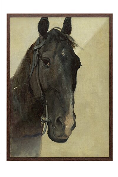 Postifull Vintage slika, poster u smeđoj ramovani, vintage zidni dekor