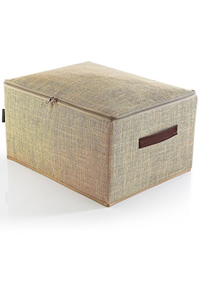 PH Prendi Home Jüt 2'li Set Çok Amaçlı Baza Altı ve Dolap İçi Düzenleyici Kutu Hurç 35x42x23 cm
