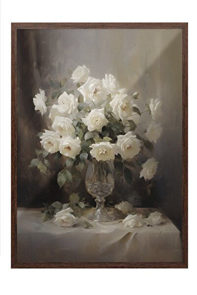 Postifull Vintage slika, poster u smeđoj ramovani, vintage zidni dekor