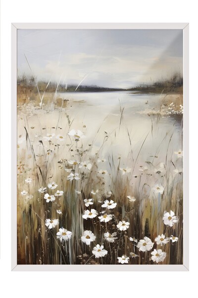 Postifull Vintage slika, poster u beloj ramovini, vintage zidni dekor